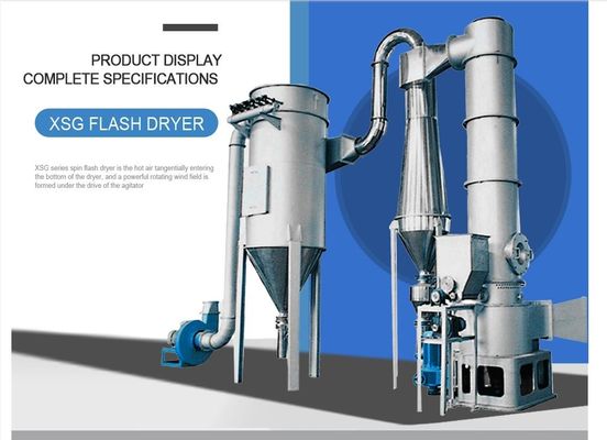 Máquina secadora flash de fluxo de ar de alta velocidade operação simples secador evaporador