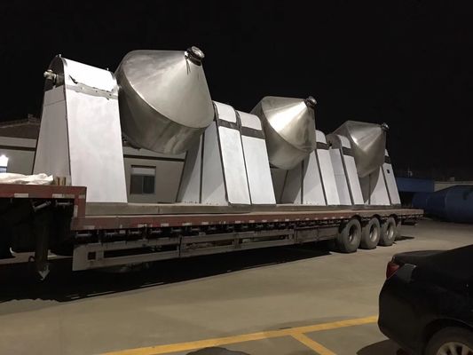 O misturador industrial de SUS304 SUS316L faz à máquina o secador giratório do vácuo do cone dobro