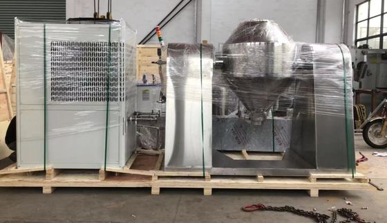 o misturador industrial de 0.75kw -15kw faz à máquina o secador dobro giratório do vácuo do cone 5000L