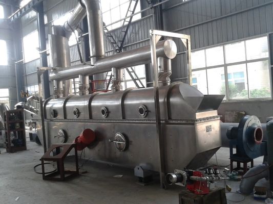 Secador de cama fluidizado eficiente em termos energéticos com sistema de controlo PLC e capacidade de 100-1000 kg/h